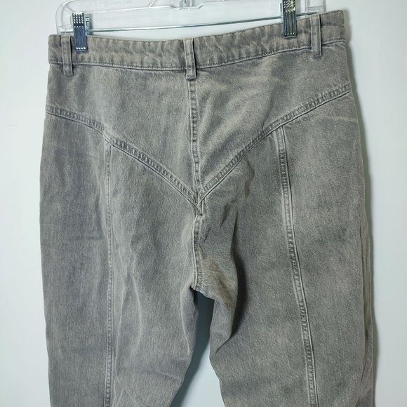 NWT ZARA STRAIGHT FIT TRF JEANS WITH DECORATIVE STITCHES - Picture 5 of 10